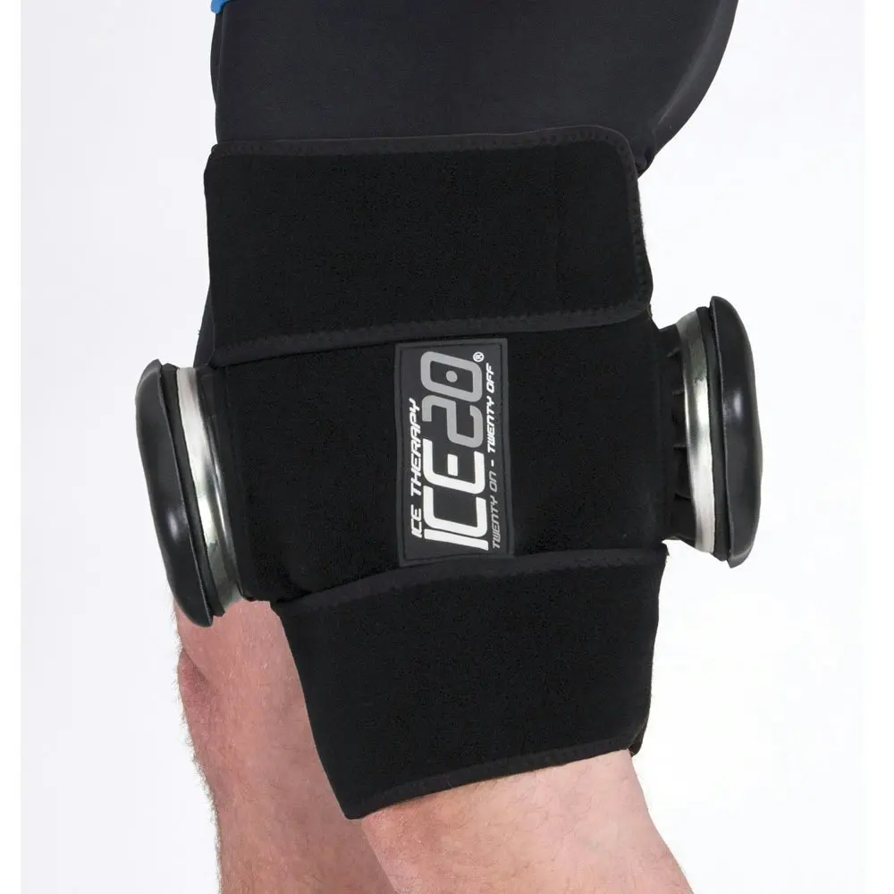 Ice20 Ice Therapy Knee Thigh Shin Cold Compression Wrap  w Strap/Bag