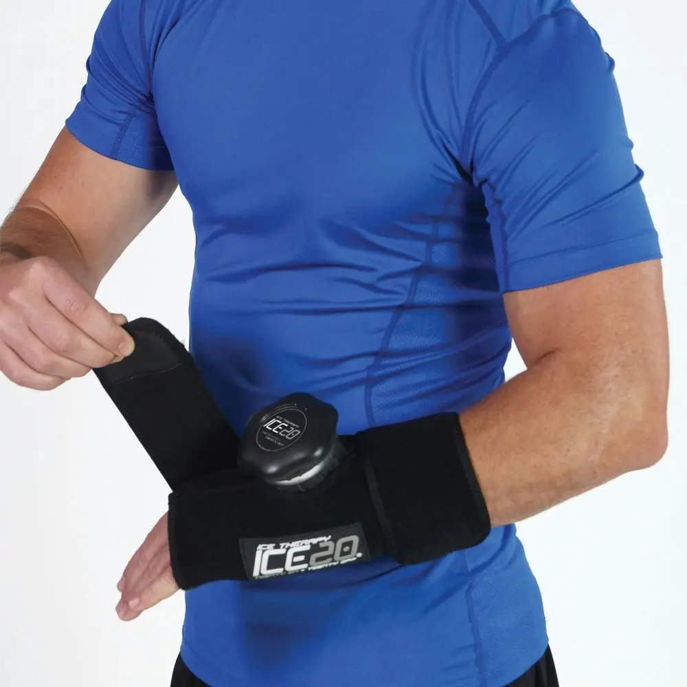 Ice20 Ice Therapy Small Knee Elbow Ankle Cold Compression Wrap  w Bag