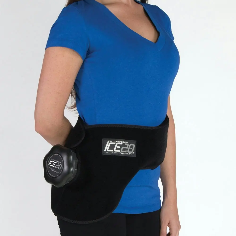 Ice20 Ice Therapy Back Hip Cold Compression Wrap  w/ 11" Ice Bag