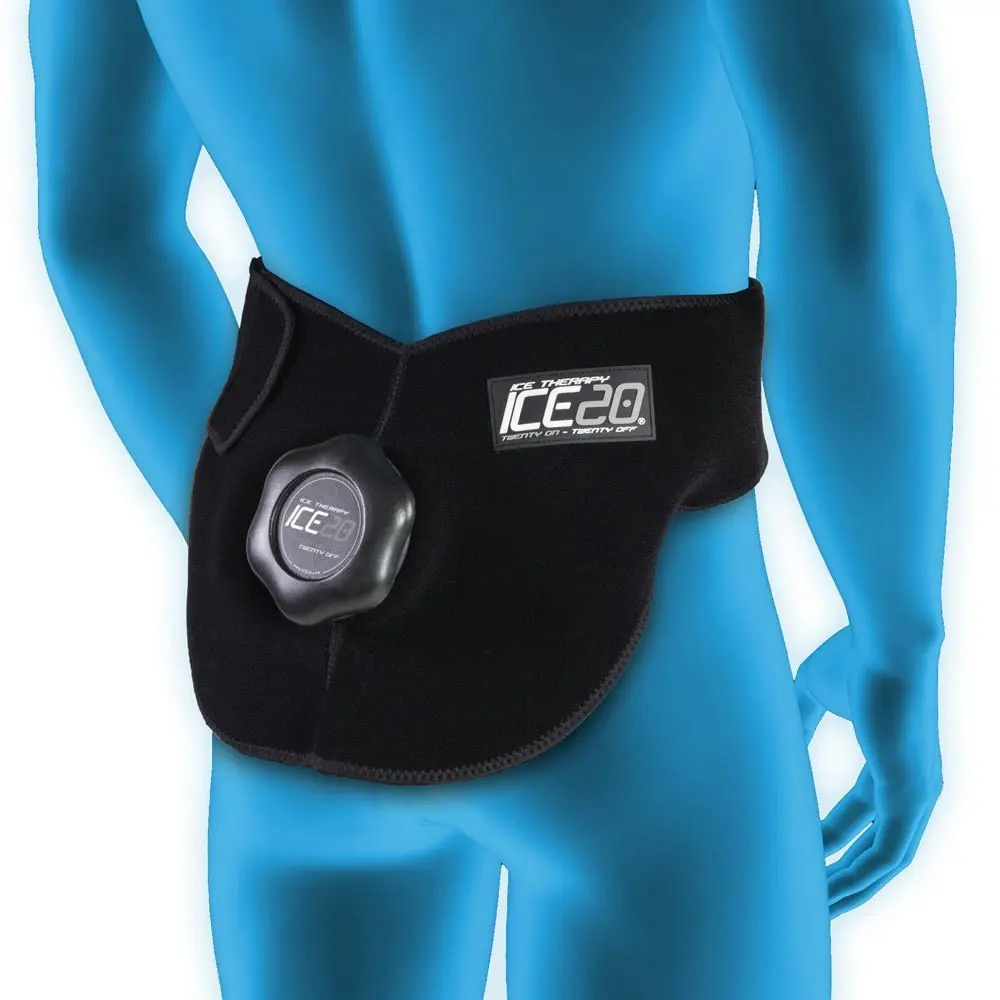 Ice20 Ice Therapy Back Hip Cold Compression Wrap  w/ 11" Ice Bag