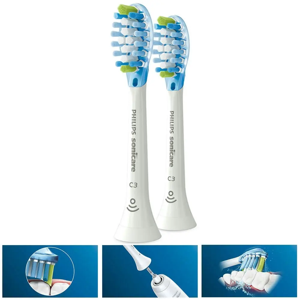 4PK Philips Sonicare Plaque C3 Replacement Brush Heads for Electric Toothbrush W