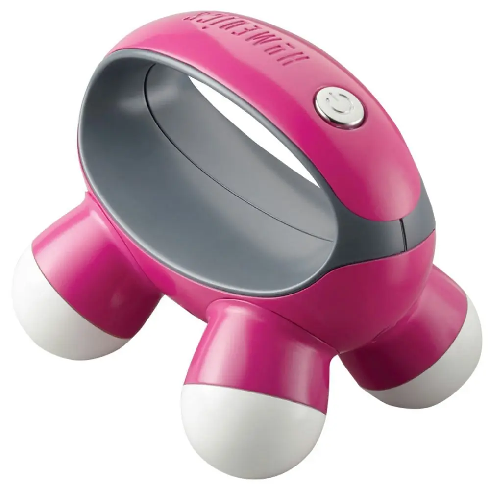 2x Homedics QuaD Portable Electric Hand Held Vibration Massager Body/Back - Pink