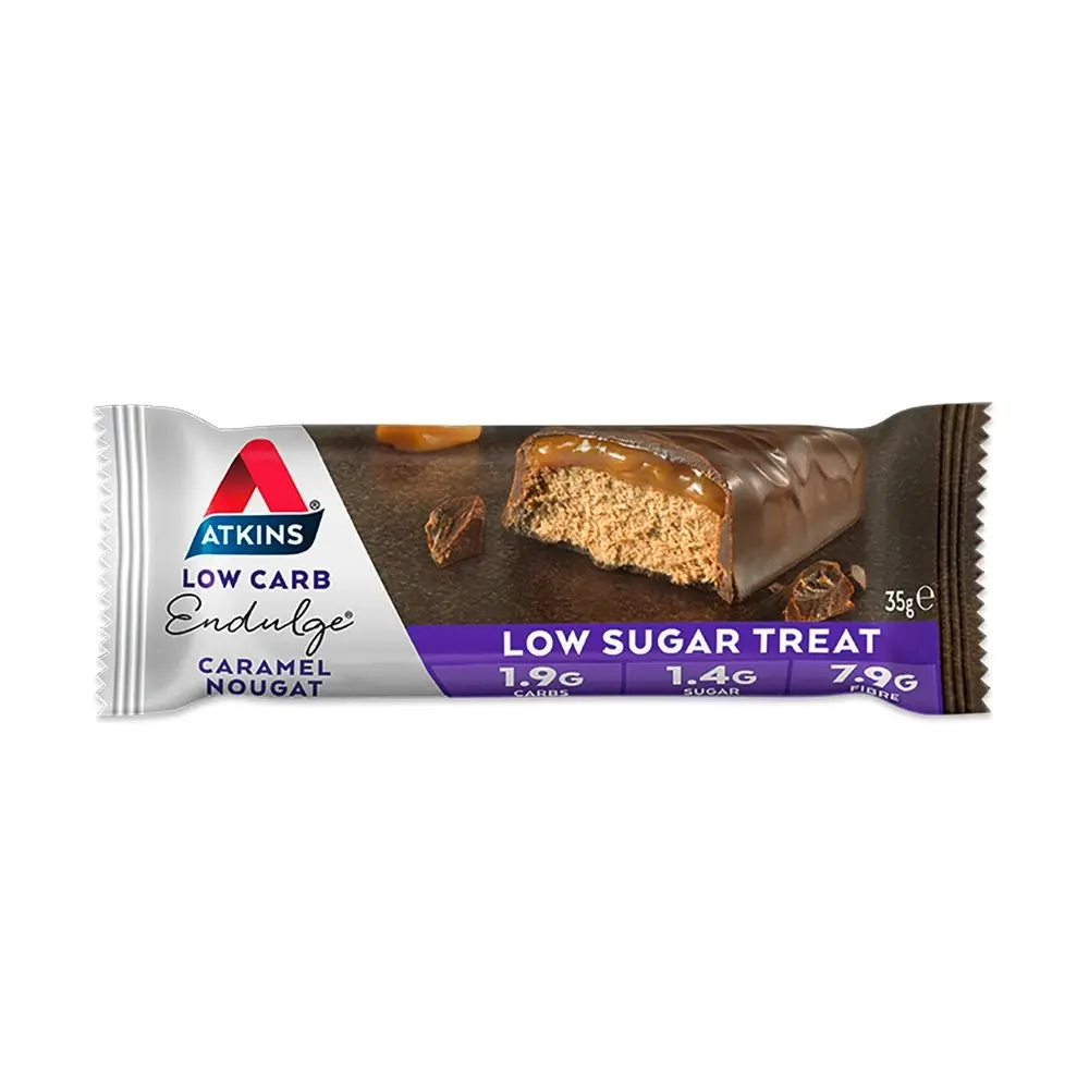 15pc Atkins Low Carb/Sugar 35g Endulge Protein Bar Diet Snack Caramel Nougat