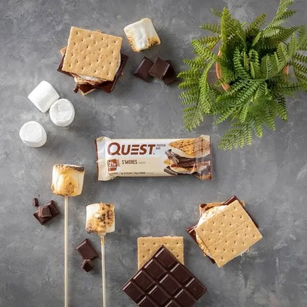 12pc Quest 60g High Protein Chewy Bars Healthy Snacks Gym/Diet Treat S'mores