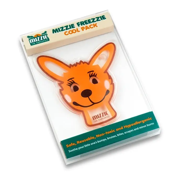 Mizzie the Kangaroo Freezzie Cool/Ice/Hot Pack 8.5cm Reusable Kids/Children 3y+