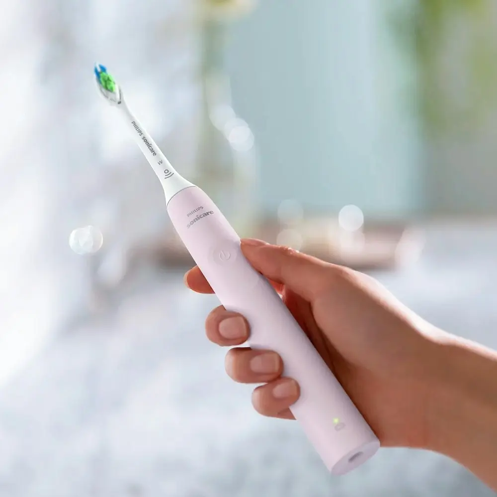 Philips Sonicare 2100 Electric USB Rechargeable Timer Sonic Toothbrush Sugar PNK