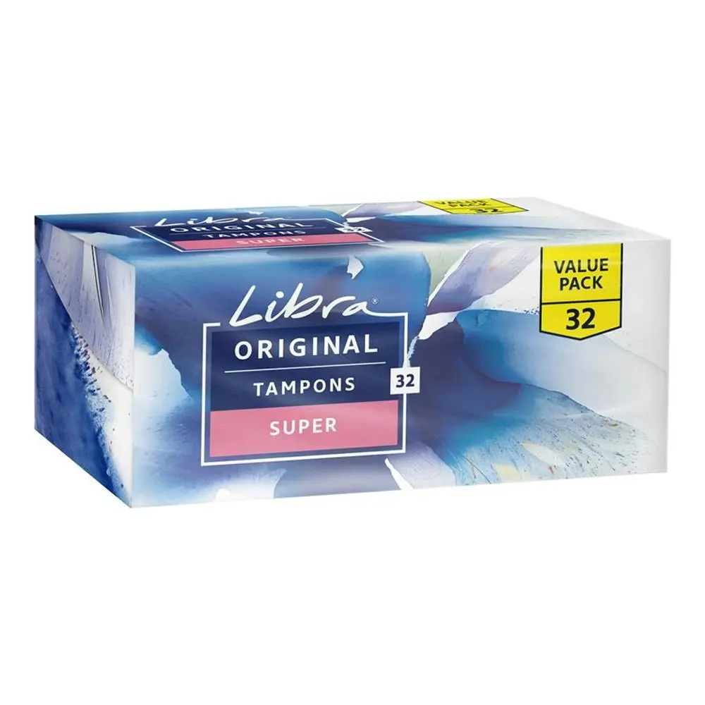 64x Libra Super Original Tampons Women/Female Hygiene Absorbent/Comfortable