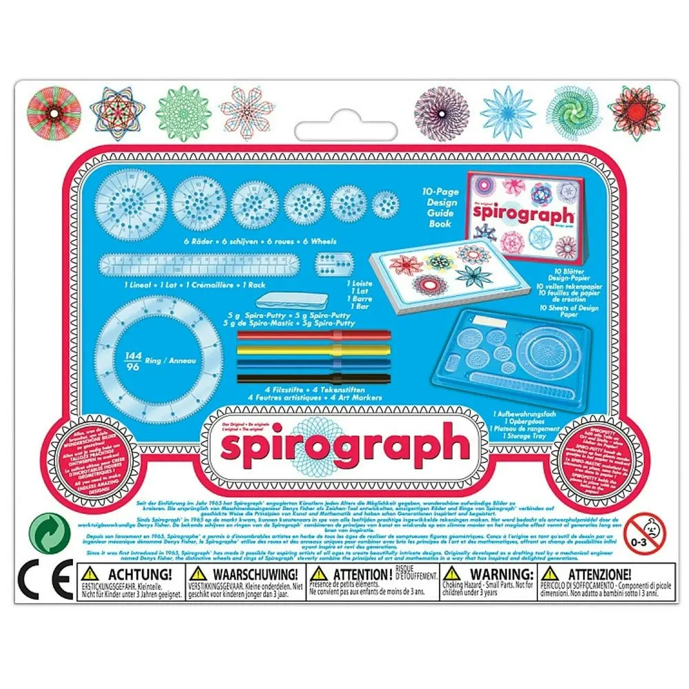 2x Spirograph Original Design 24pc Kit Creative/Drafting/Drawing/Kids/Art/Craft