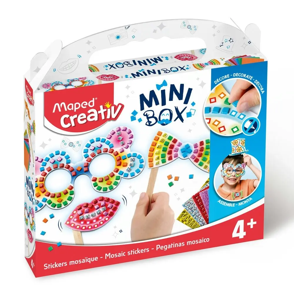 Maped Mini Box Mosaic Kids Sticker Craft Children Activity Art Party Toy 4y+