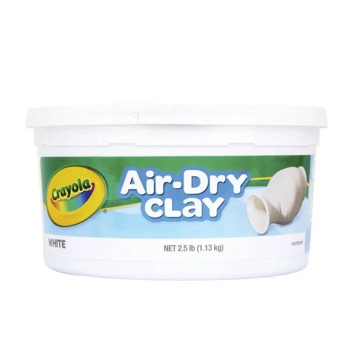 Crayola 1.13kg Air Dry Clay Tub Kids/Children 6y+ Modelling Mold Play Toy White