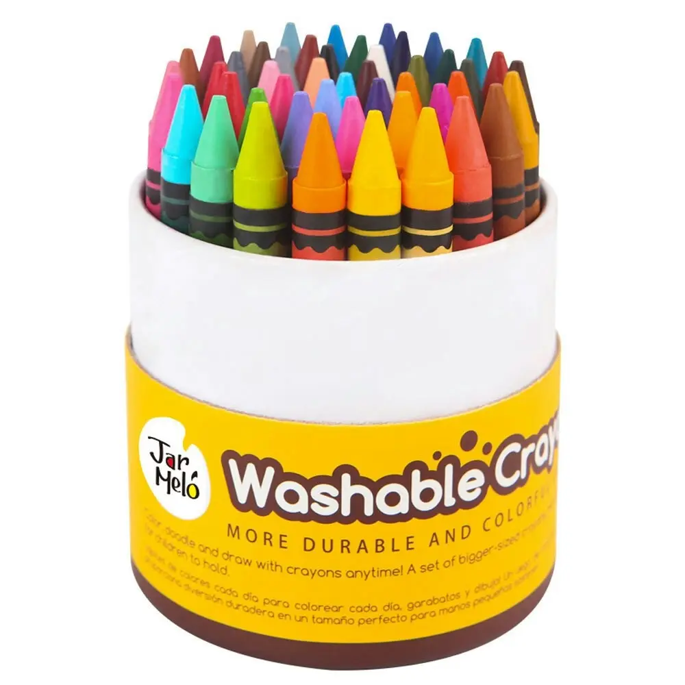 48pc Jar Melo Washable Crayons 48 Colors Art/Crafts/Drawing Kids/Toddler Fun 2y+