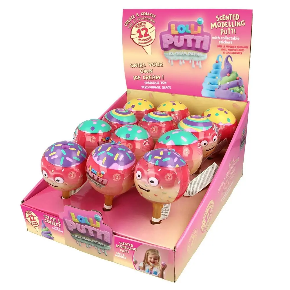 3x Lolli Putti Ice Cream Factory Scent 15cm Collectibles Toys 3y+ Kids Assorted