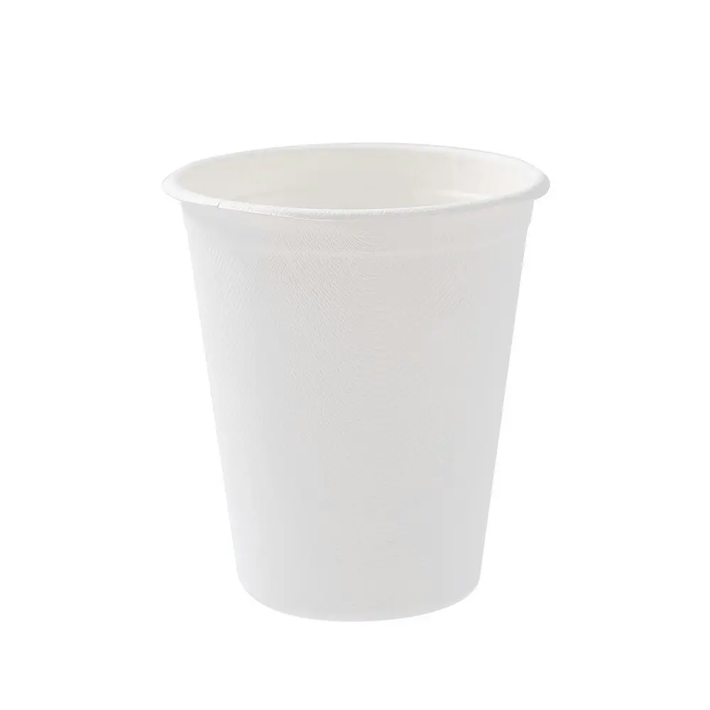 72x Lemon & Lime Earthie Sugarcane Cups 250ml WHT Disposable/Compostable Drink