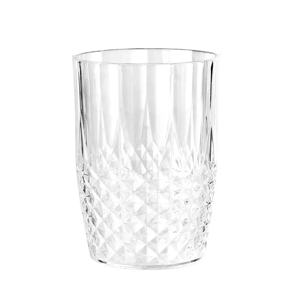 6x Lemon & Lime Crystal Deco 470ml/11cm Tumbler Water/Juice Outdoor Drink Cup