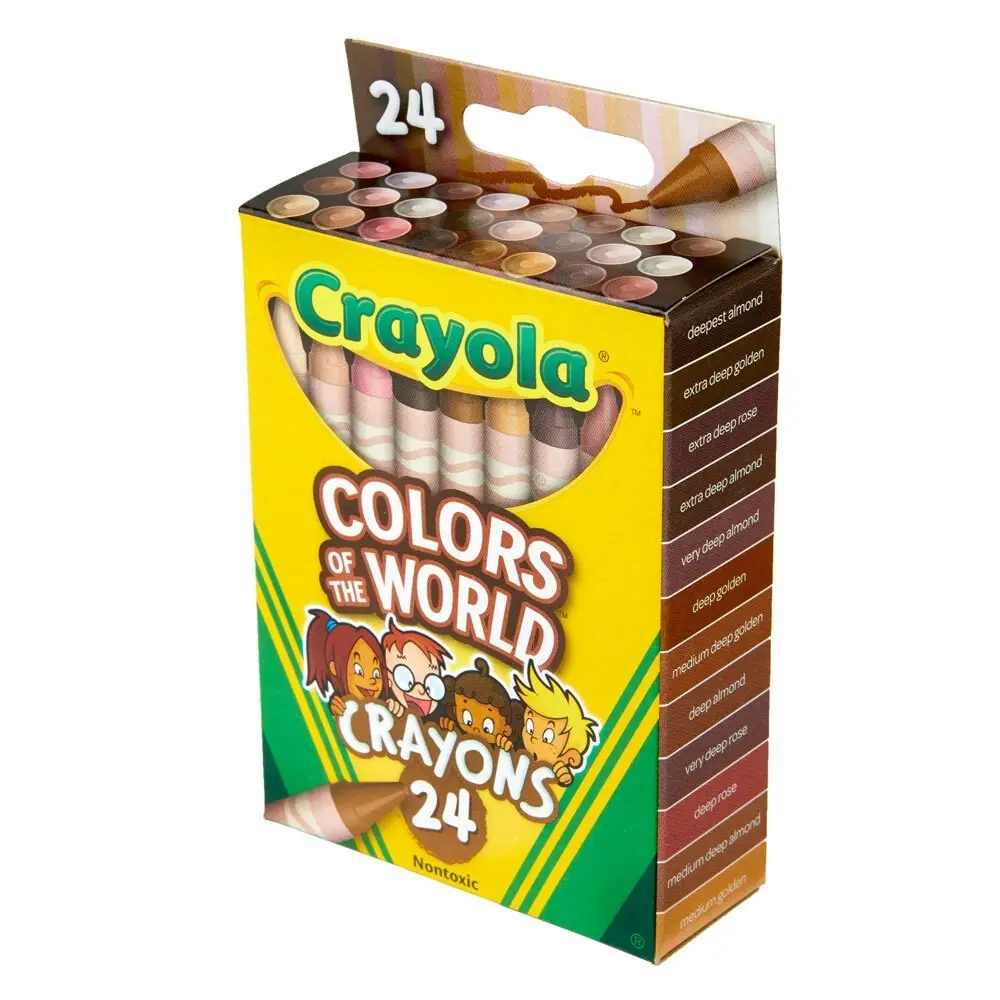 24pc Crayola Colours Of The World Crayons Drawing Art/Craft Kids/Children 3y+