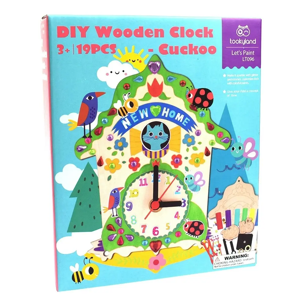 Tookyland DIY Wooden Clock Cuckoo Science & Craft Kit Children/Kid Toy/Craft 3y+