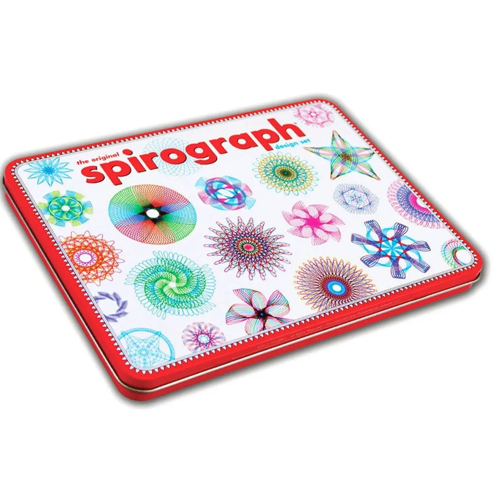 Original Spirograph Design Set Tin Draw Drawing Kids Art Design Craft Create