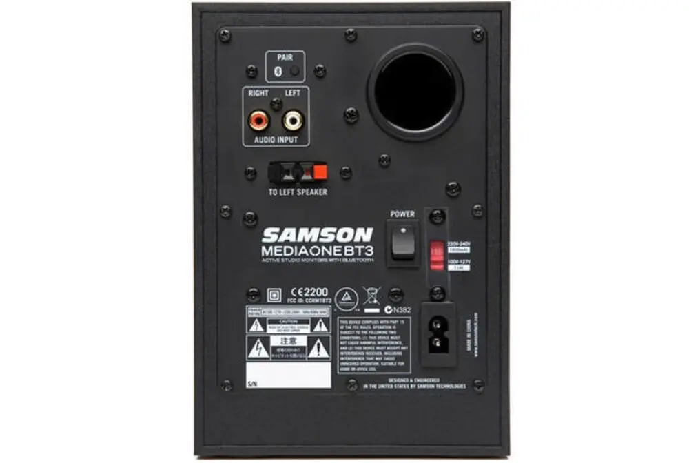 Samson MediaOne BT3 30W RMS Wireless Bluetooth Active Studio Monitors 2 Speakers