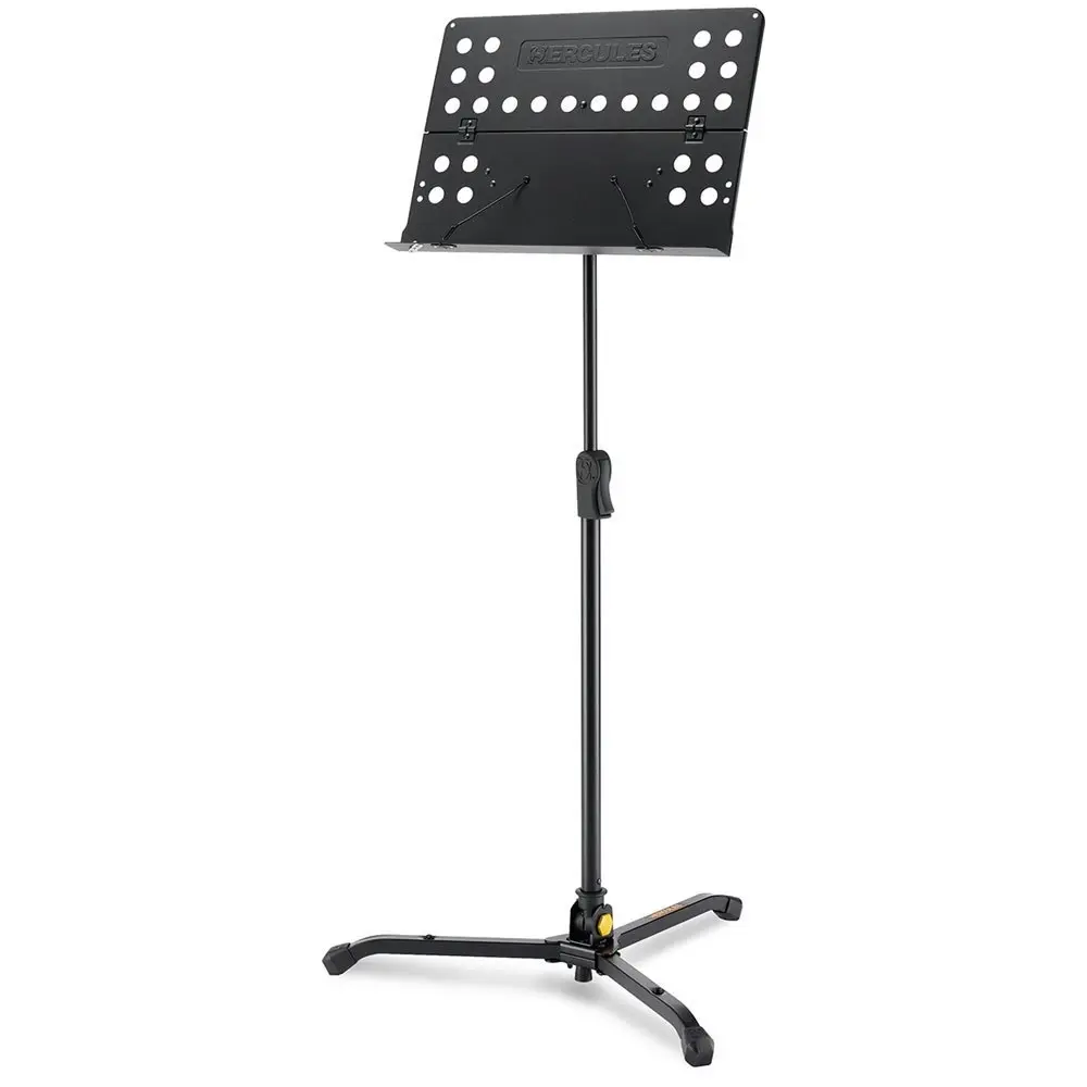 Hercules Tripod Orchestra Music Sheet Stand Adjustable w/ Folding Desk/Swivel