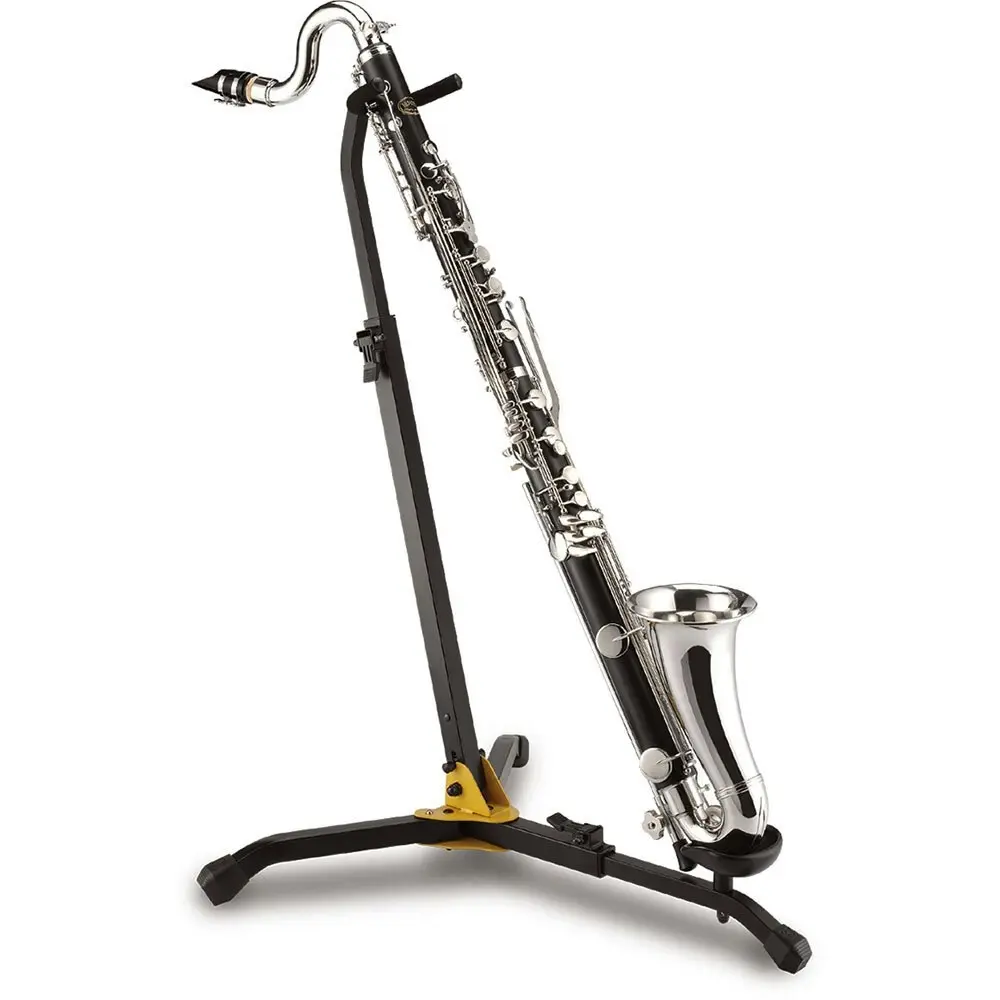 Hercules Folding Musical Instrument FloorStand/Holder for Clarinet/Bassoon BLK