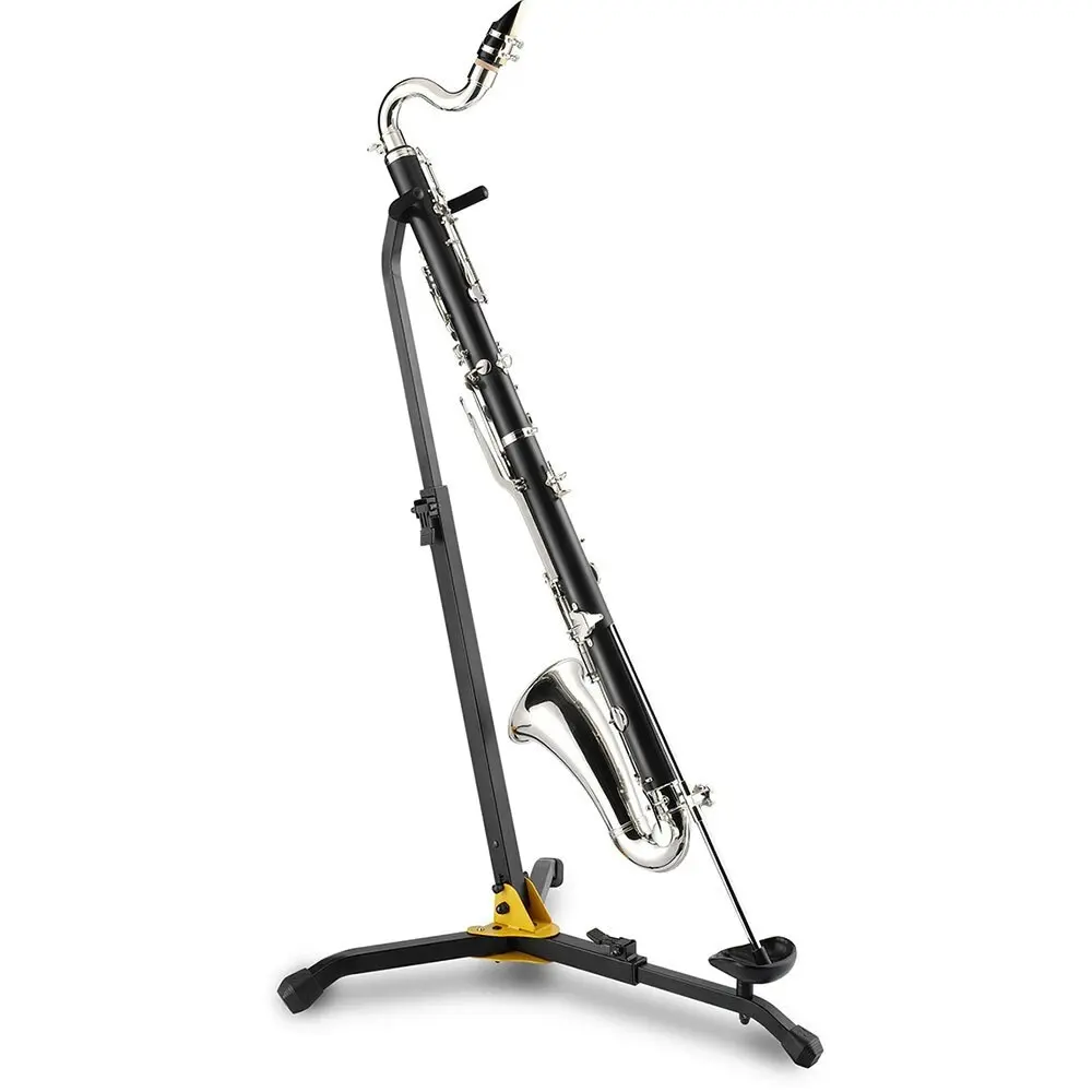 Hercules Folding Musical Instrument FloorStand/Holder for Clarinet/Bassoon BLK