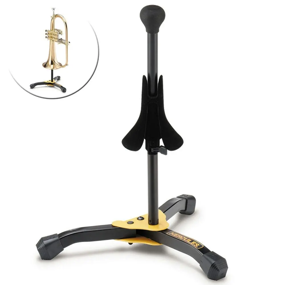 Hercules Musical Instrument Stand/Holder w/Bag for Flugelhorn/Soprano Saxophone