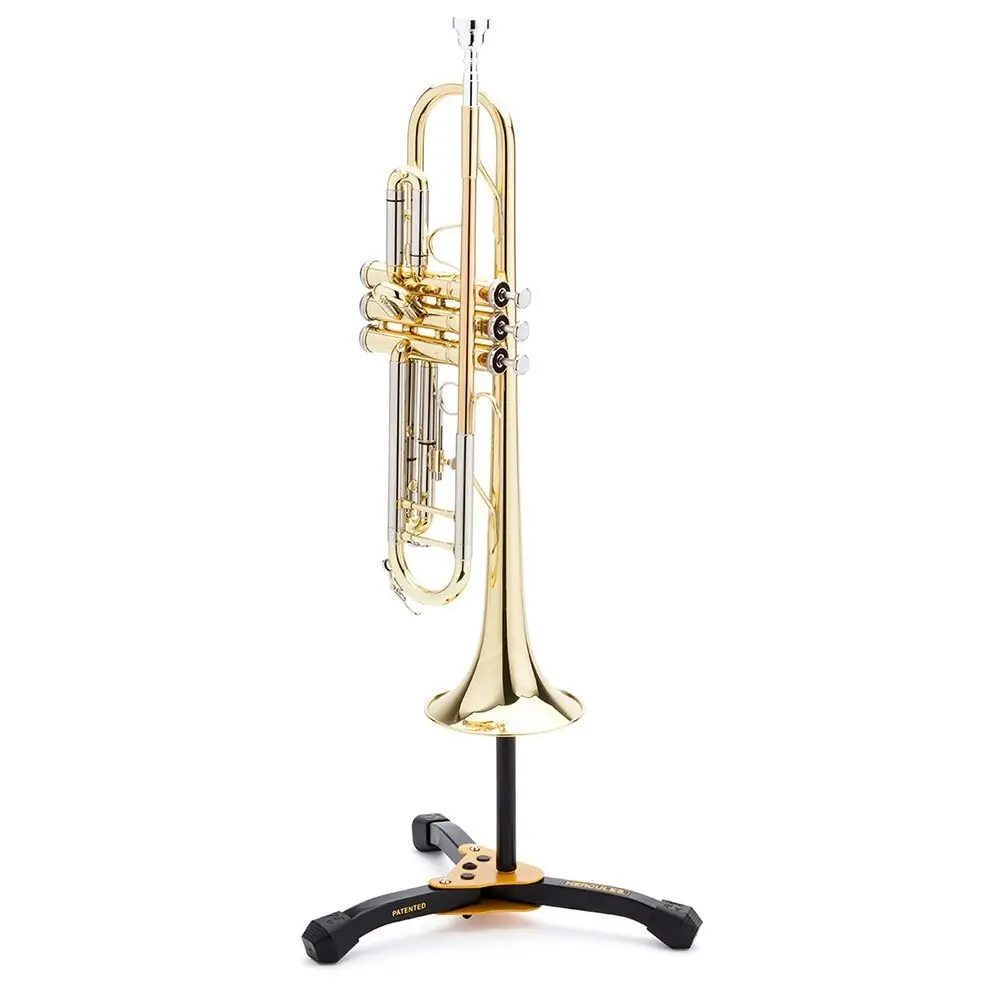 Hercules DS510BB Musical Instrument Trumpet/Cornet Stand/Holder w/ Velvet Peg