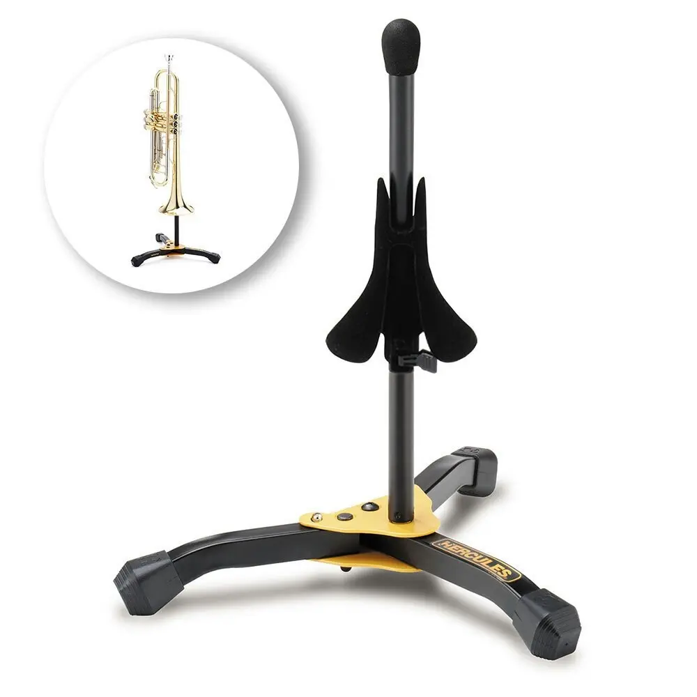 Hercules DS510BB Musical Instrument Trumpet/Cornet Stand/Holder w/ Velvet Peg