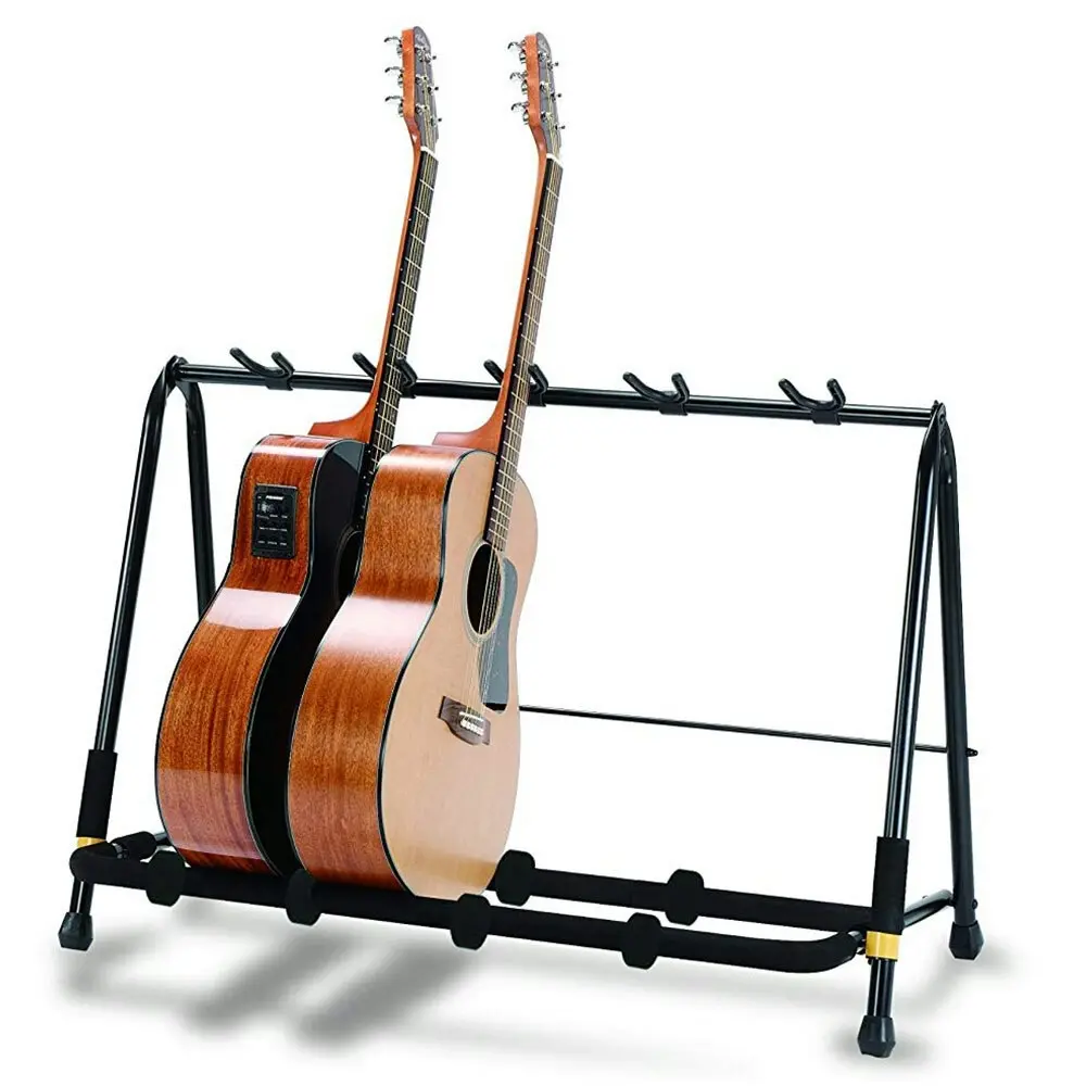 5pc Hercules Acoustic/Bass/Electric Guitar Display Rack/Holder Stand/Storage BLK