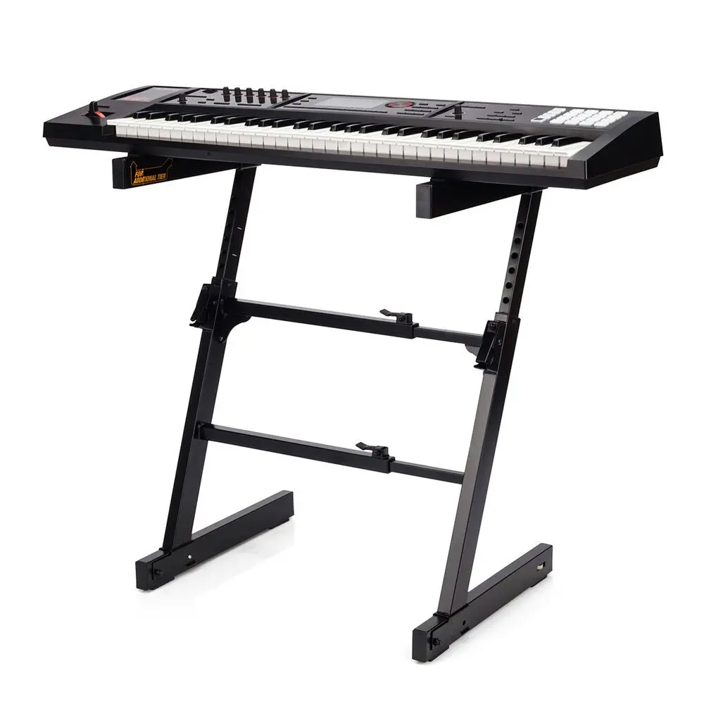 Hercules Adjustable Autolock Z Type Music Piano/Keyboard Stand/Holder/Rack Black