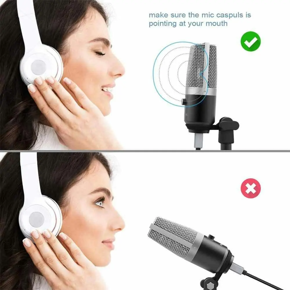 Fifine Technology USB Condenser Cardioid Recording Microphone Streaming Podcast