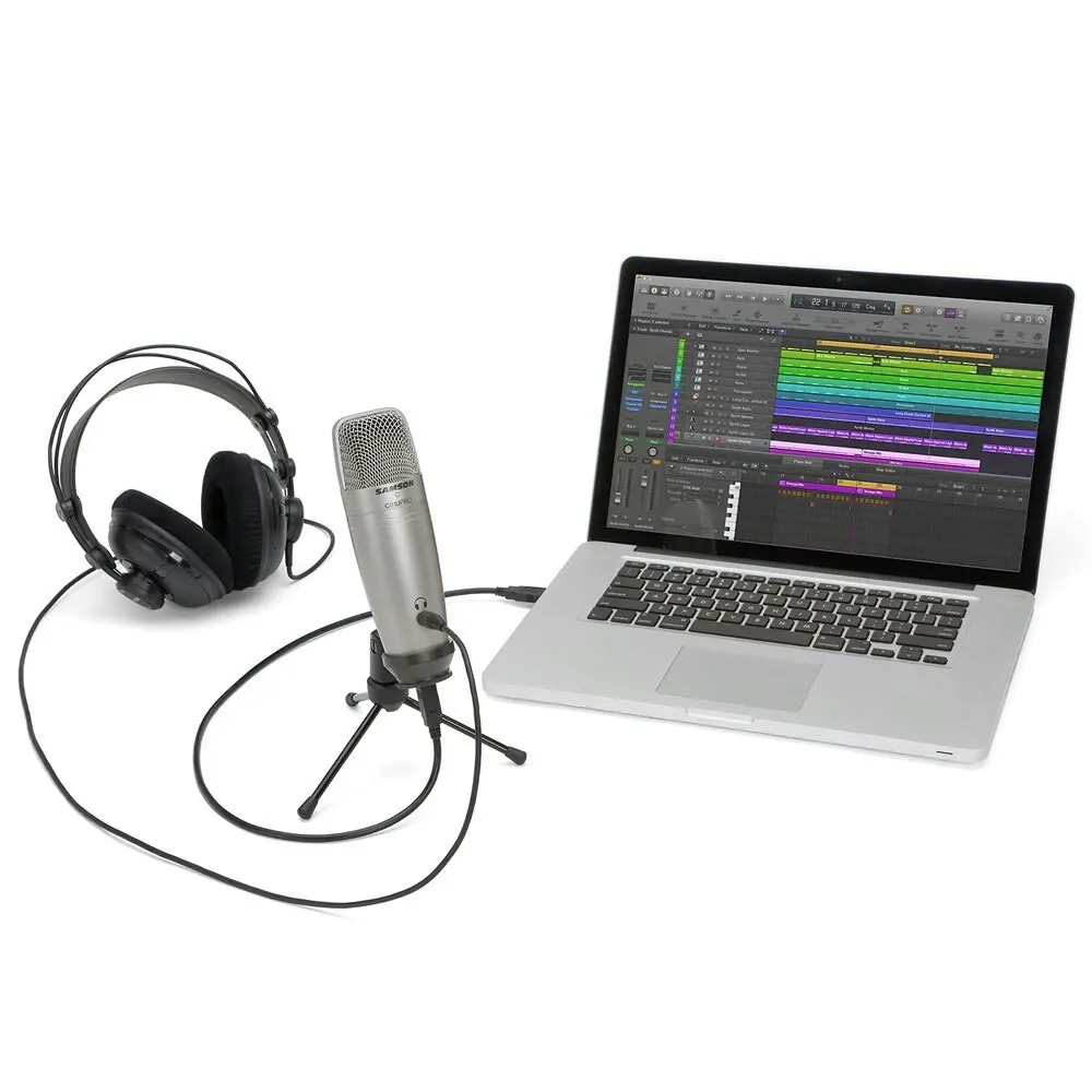 Samson USB Studio C01U Podcast Recording Microphone Professional Mic w/Stand SL