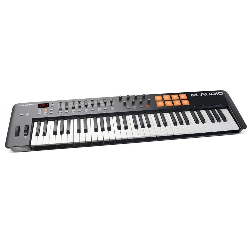 M-Audio Oxygen 61 USB MIDI Pad Portable Keyboard Controller w/Ableton Live Black