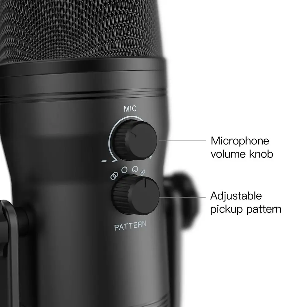 Fifine K690 USB Polar Cardioid Condenser Microphone Podcast/Recording for PC/MAC