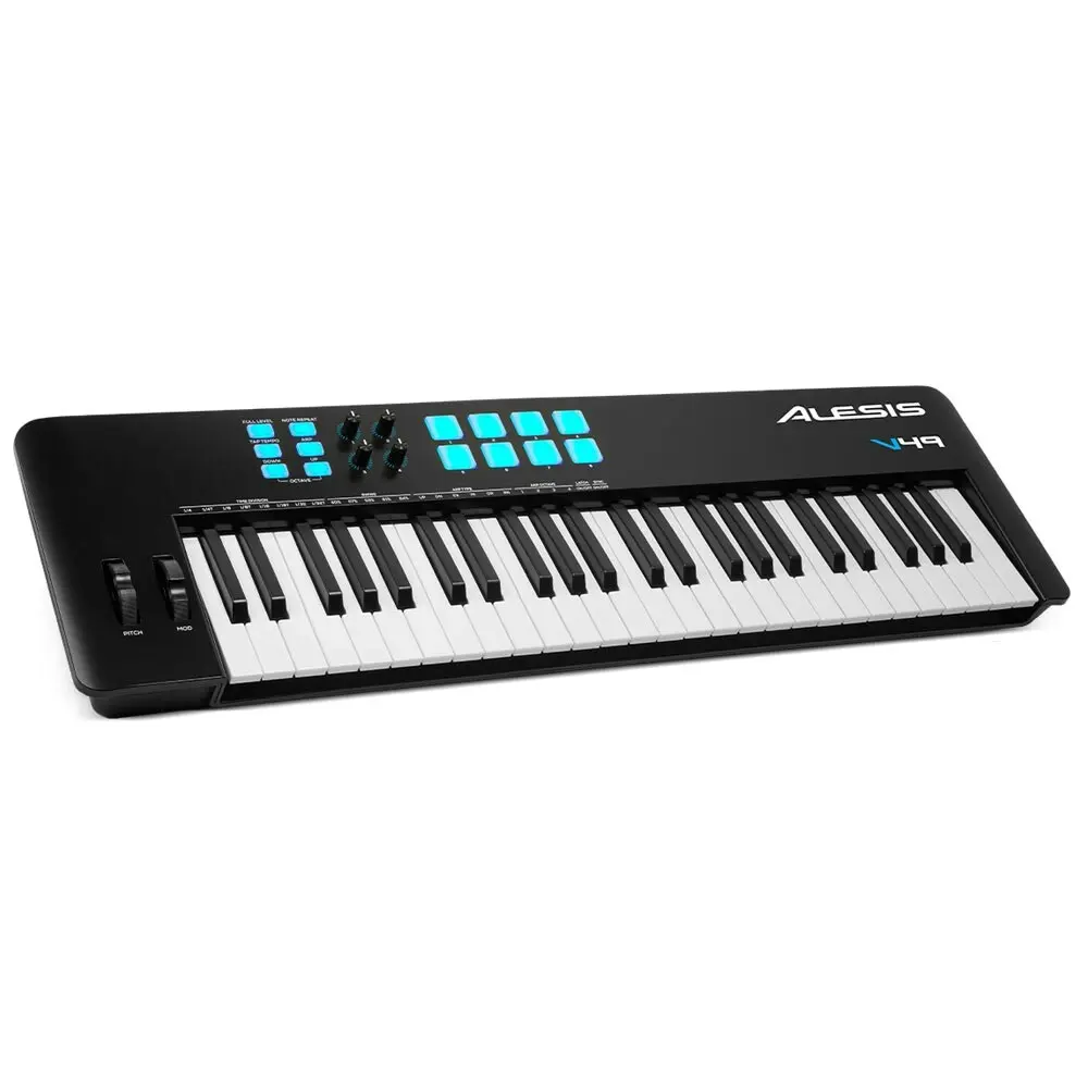 Alesis V49MKII 49-Key USB-MIDI Keyboard & Pad Controller Music/Beat Creation