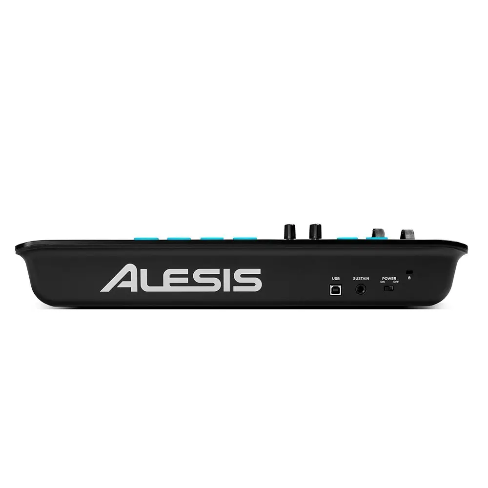 Alesis 25 Key Electric Keyboard USB/MIDI Controller/LED-Backlit Pads For PC/Mac