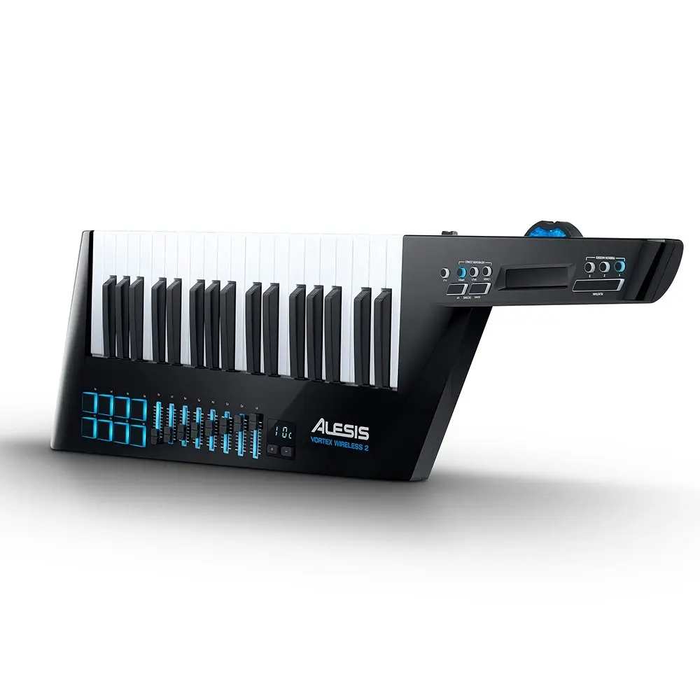 Alesis Vortex Wireless 2 MIDI Electric Keytar Controller w/ USB Receiver/Strap