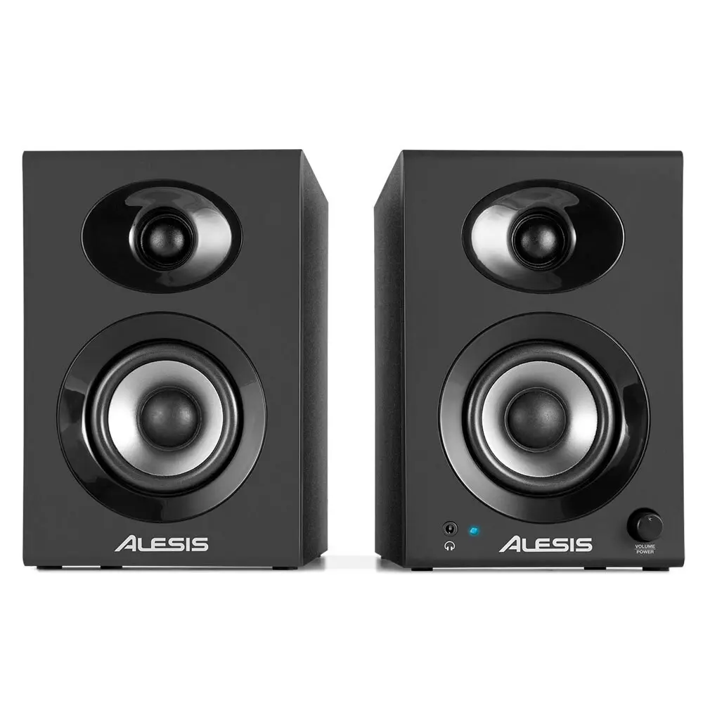 Alesis Elevate 3 MKII 20W Active Powered Desktop Studio Monitor Speakers Pair BK