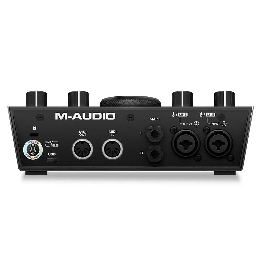 M-Audio Air 192/6 USB 2x2 Audio Interface Recording/Monitoring w/ MIDI Black