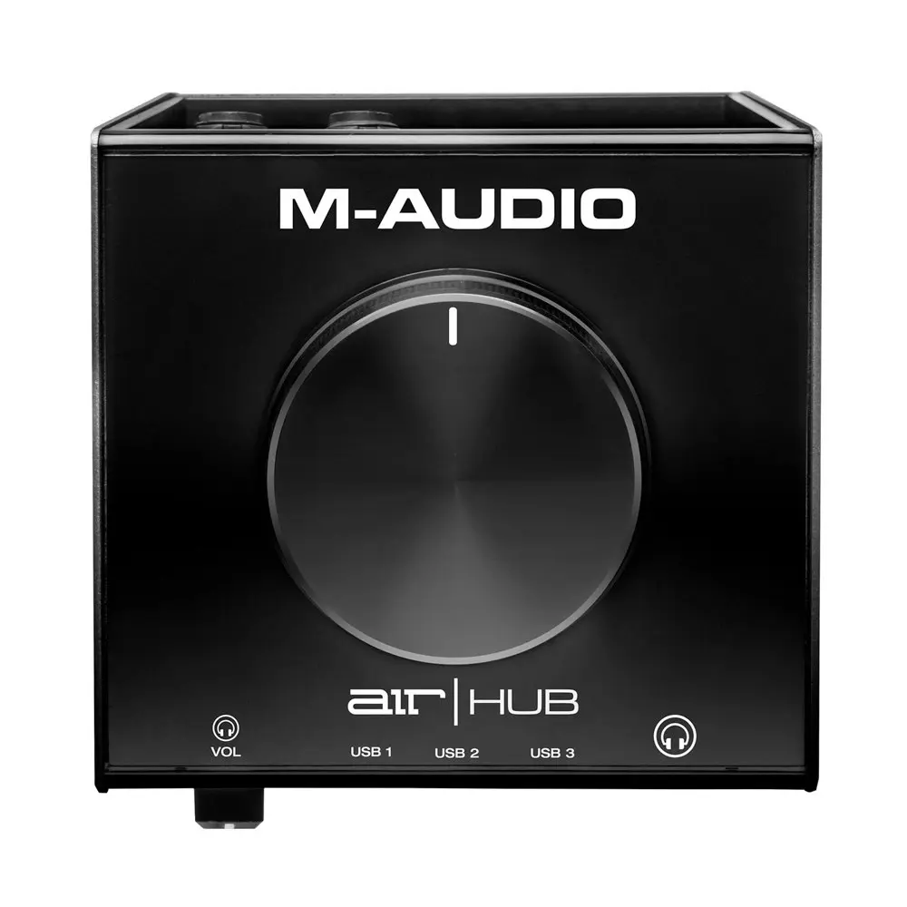 M-Audio Air Hub Port USB Monitoring Audio Interface w/ Headphone Output Black