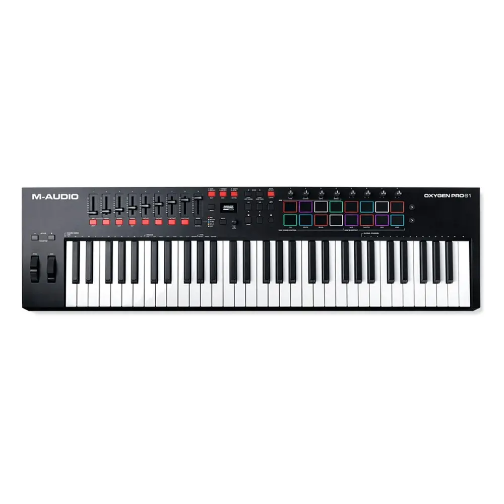 M-Audio Oxygen Pro 61 USB 96cm Keyboard Controller Semi-Weighted 61-Key MIDI BLK