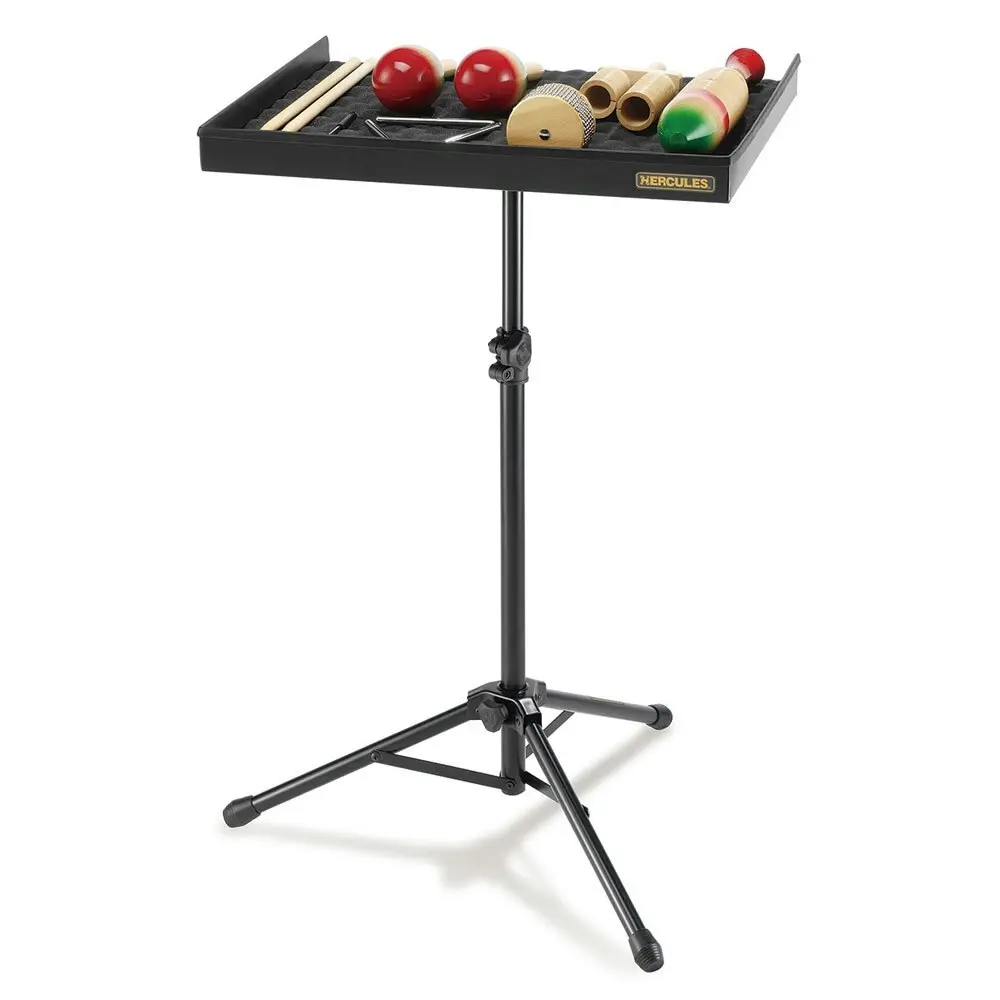 Hercules Percussion Table Stand/Musical Instrument Holder/Heavy Duty Tripod BLK