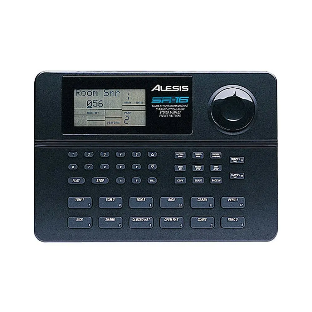 Alesis SR16 Digital Classic Electronic MIDI Drum Machine for Keyboards/Computer