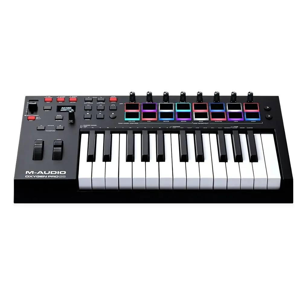 M-Audio Oxygen Pro 25 USB 49cm Keyboard Controller Semi-Weighted 25-Key MIDI BLK