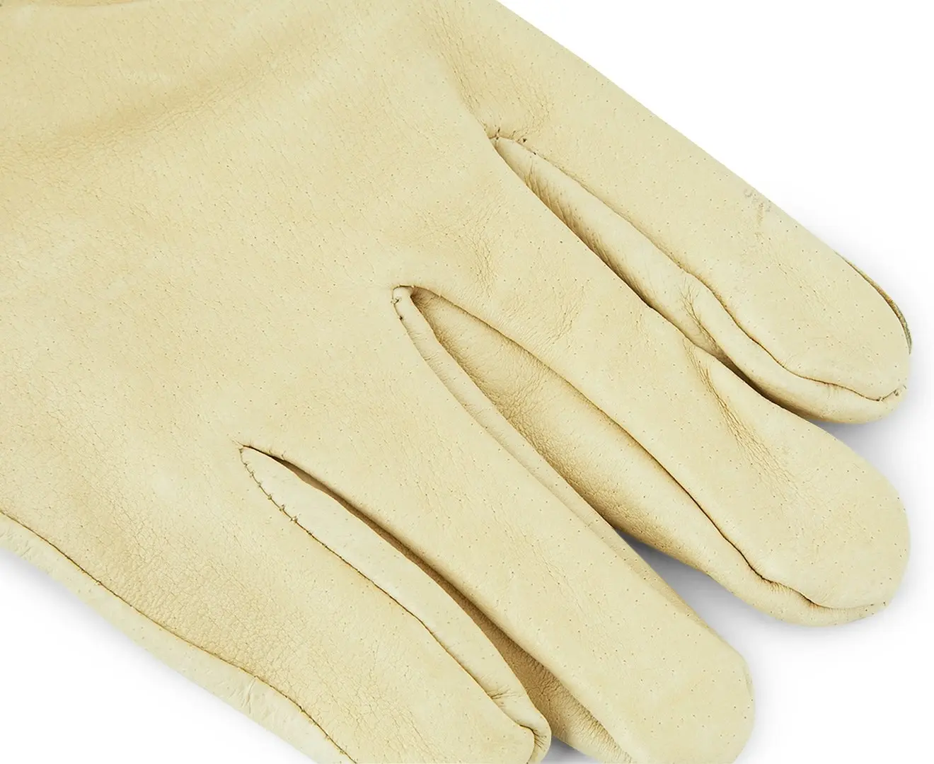 Boss Women's Large Leather Gardening Multipurpose Gloves W/ Shirred Wrist Cream