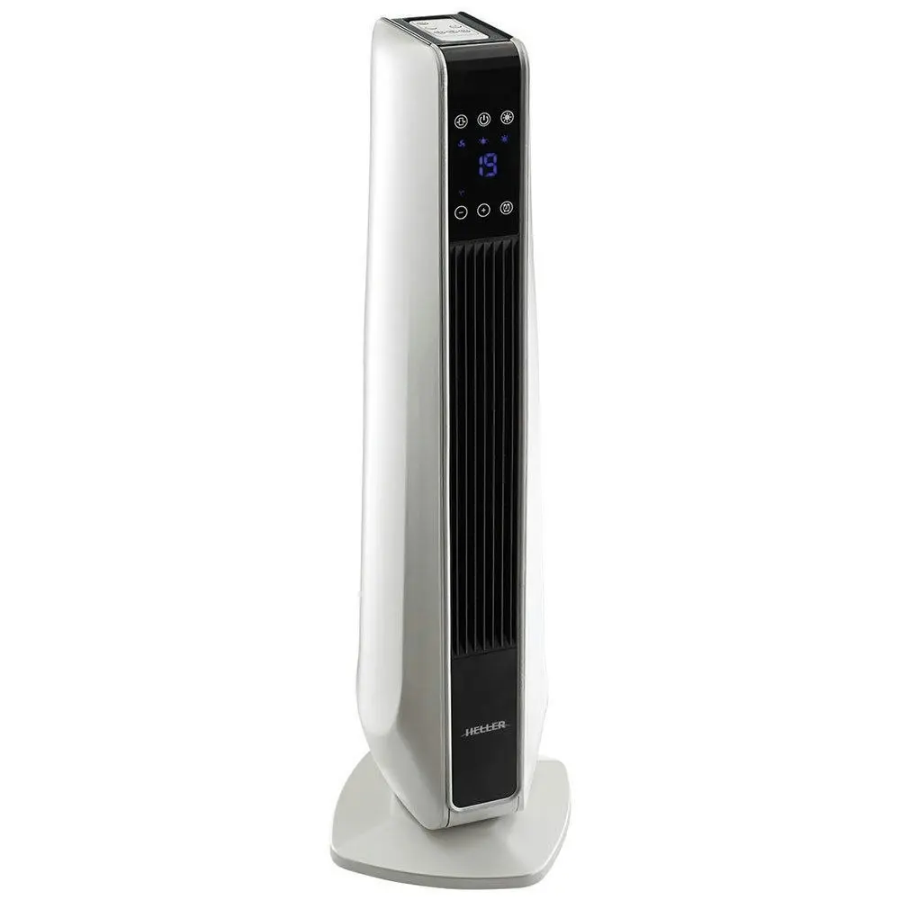 Heller 2400W Ceramic Tower Heater w/ Remote Touch Screen Thermostat LED Display