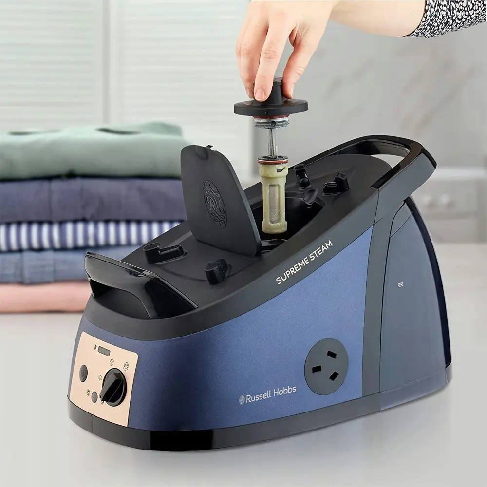 Russell Hobbs RHC670 Navy 43cm Supreme Steam Iron/Ironing Generator Anti Calc