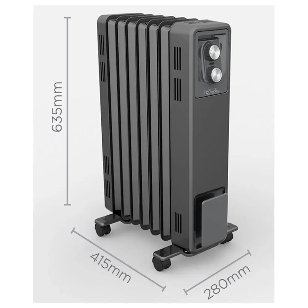 Dimplex 1500W Oil Free Portable Column Heater/Heating/Thermostat Black