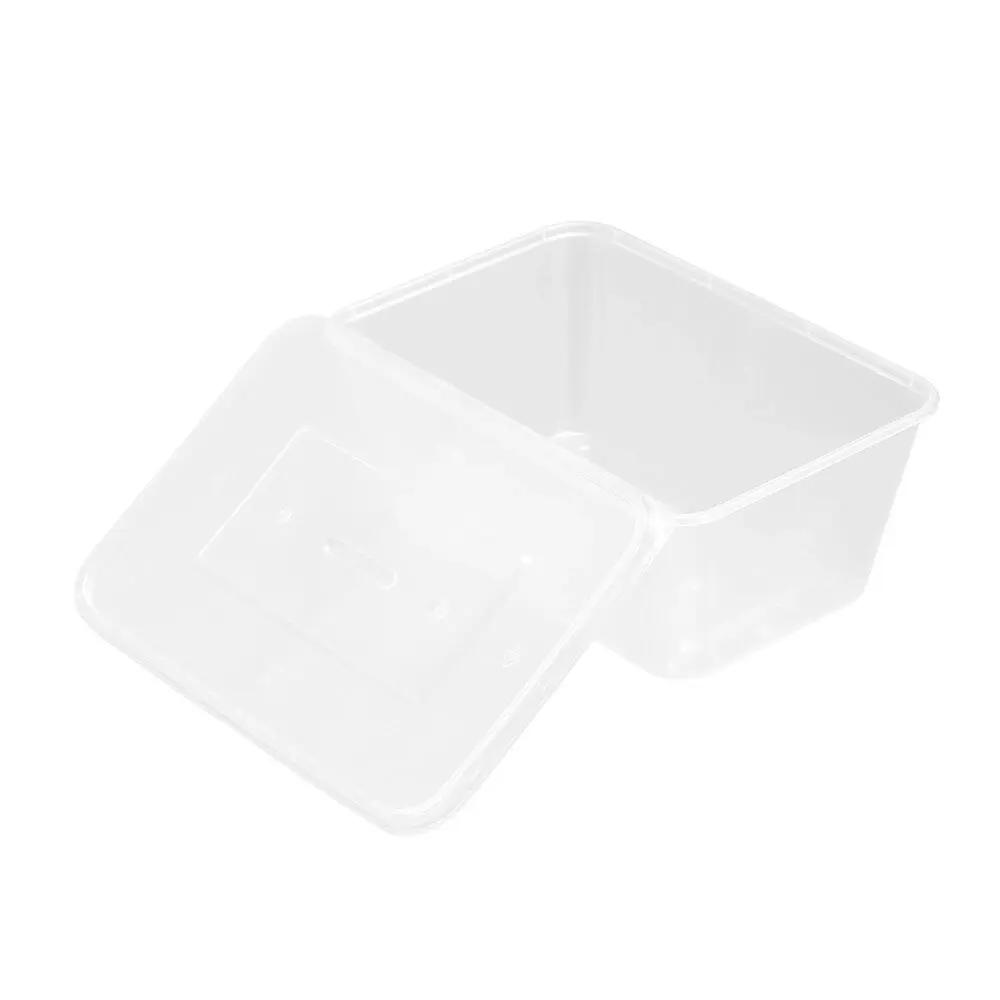 40pc Lemon & Lime Reusable Takeaway Food Storage Container Box Rectangular 1L