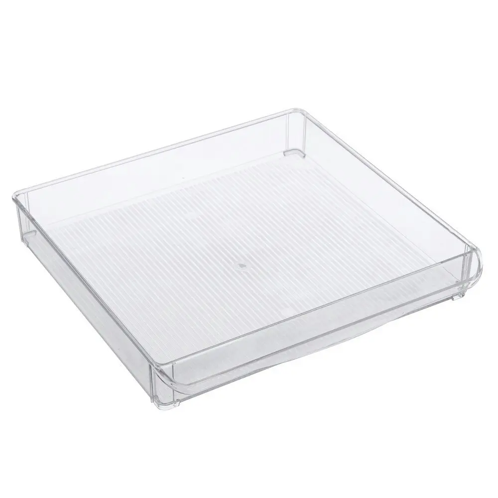 3x Boxsweden Crystal Fridge Tray 30x5cm Home Storage Kitchen Canister Container